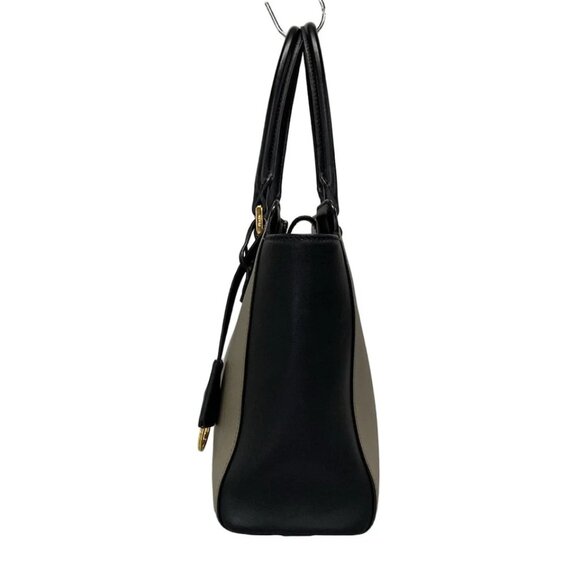 PRADA - Gray Black Saffiano Leather Tote Bag 760-042825 - Picture 3 of 14